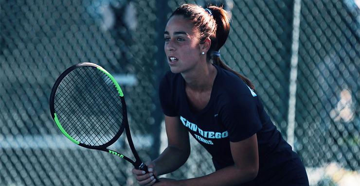 Gemma Garcia is one of several top USD women's tennis players to contribute to the team's nine-match winning streak.