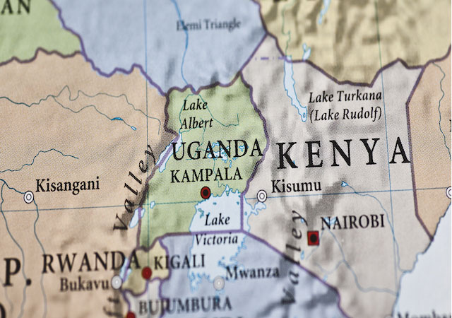 Map of Uganda
