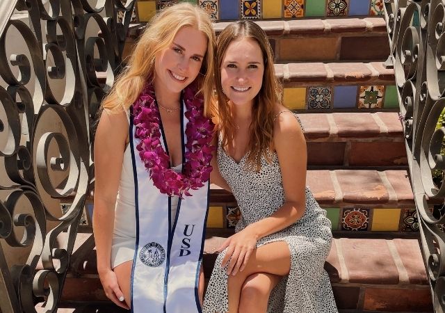 Sisters Morgan and Danielle Kern have both used USD's Career Development Center to get a jumpstart on their careers.
