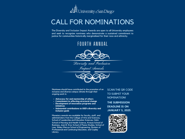 Call for Nominations: Diversity and Inclusion Impact Awards
