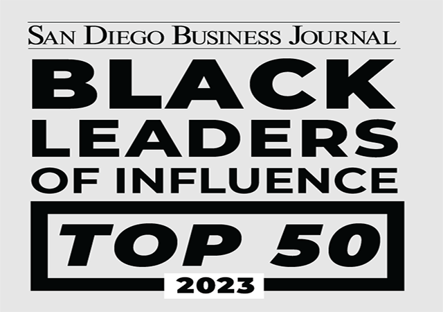 cover image with text that says San Diego Business Journal's 2022 Top 50 Black Leaders