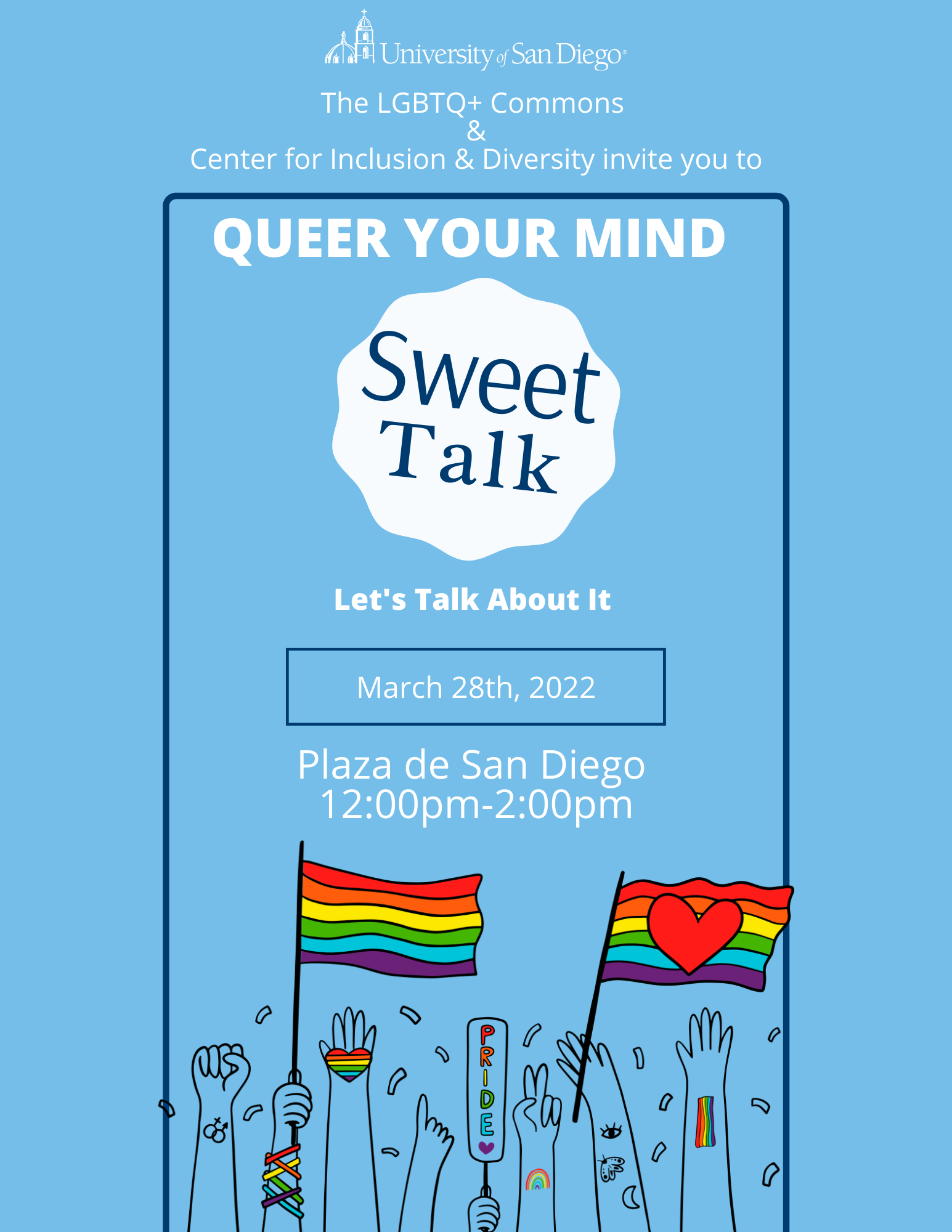 Queer Your Mind, March Sweet Talk Event
