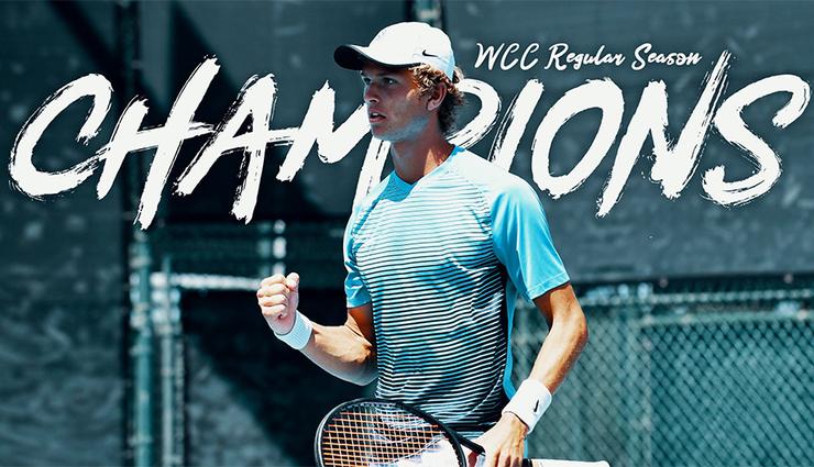 The USD men's tennis team clinched the West Coast Conference regular-season team title on April 20. The Toreros are the No. 1 seed in this week's WCC Tournament.