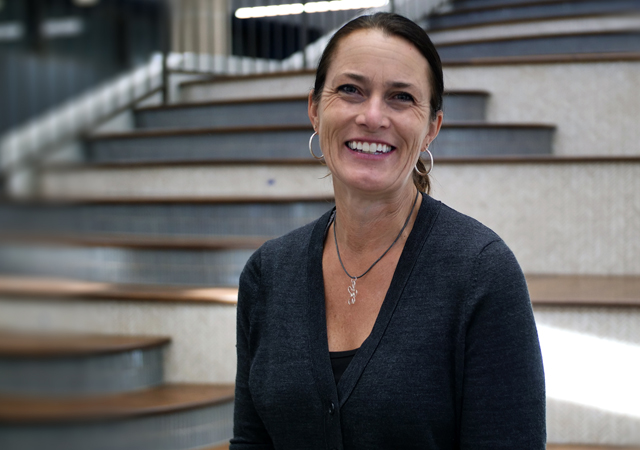 Julia Schafer, PhD, director of general chemistry and an adjunct assistant professor