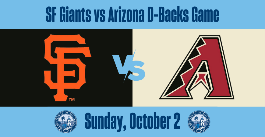 Campus Event - San Francisco Giants vs. Arizona Diamondbacks Game – USD  News Center University of San Diego