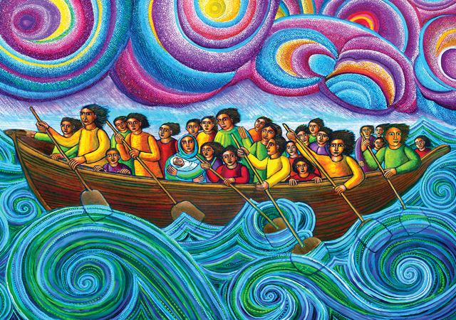Image of "The Storm," by John August Swanson
