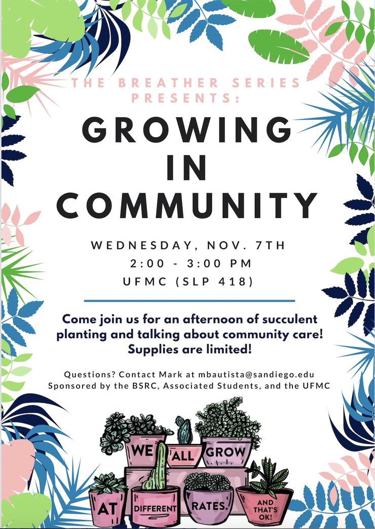The Breather Series Presents: Growing in Community