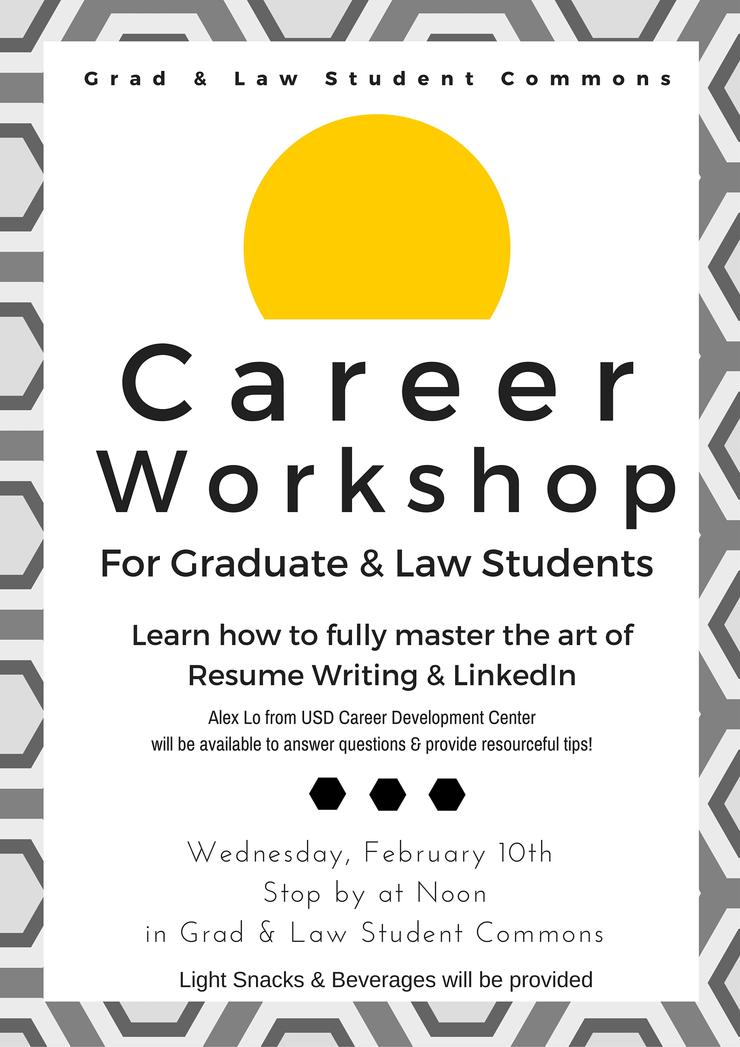 Career Workshop for Grad & Law Students 2.10.16