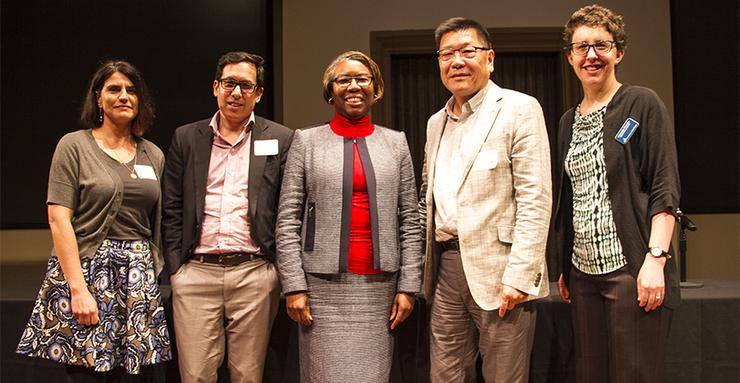 Copley Library Dean Theresa Byrd and DIS 2019 attendees