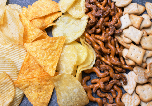 various snacks