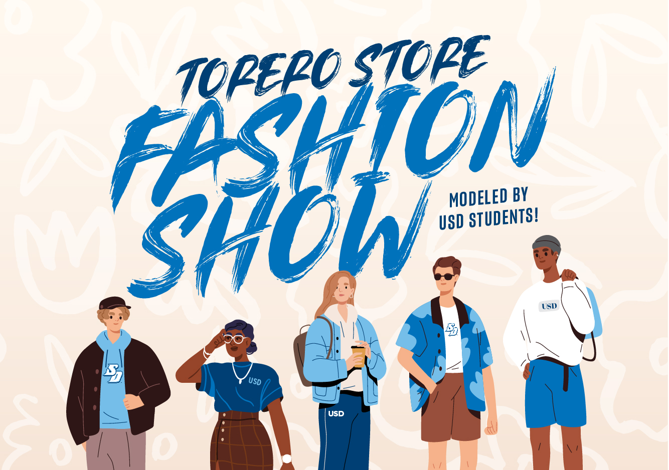 illustrated student fashion models 