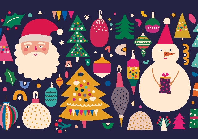 santa and Christmas icons