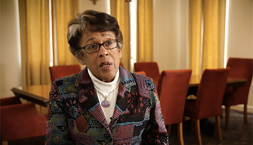 Dr. Constance Carroll, San Diego Community College District chancellor and USD Trustee for 10 years, gave a Zoom talk, "The American Catholic Church in the Shadow of Slavery," on Sept. 3.