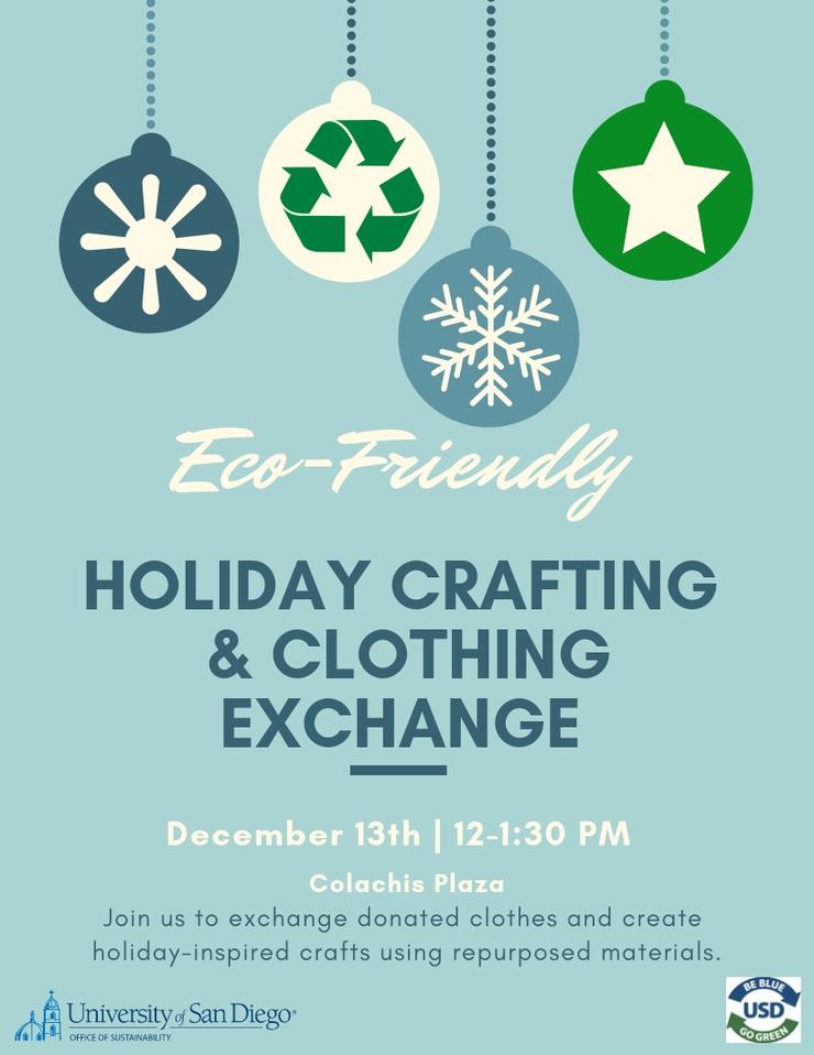 Eco-Friendly Holiday Crafting and Clothing Exchange