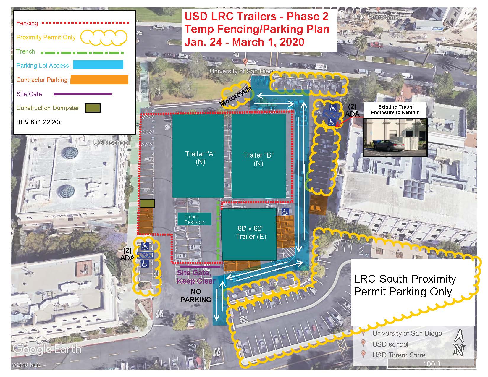 Law Parking Lot Phase 2 Jan 24-March 1, 2020