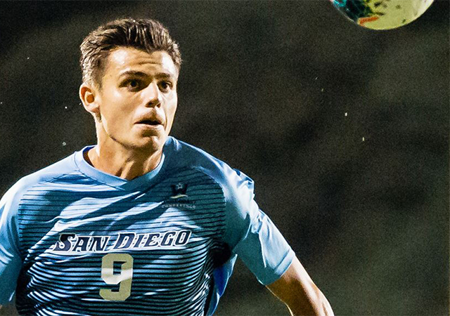Miguel Berry, USD soccer standout