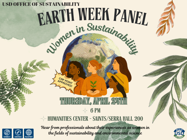 Flyer for Women in Sustainability Panel