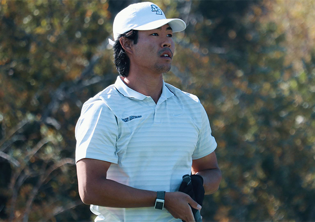 San Diego men's golf redshirt sophomore Remington Hirano