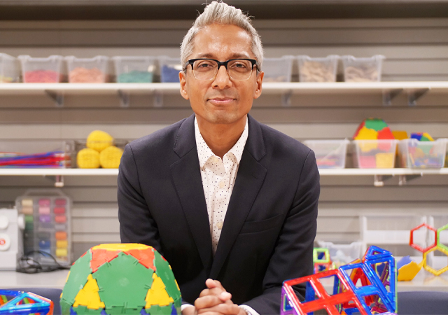 Photo of Satyan Devadoss, professor of mathematics