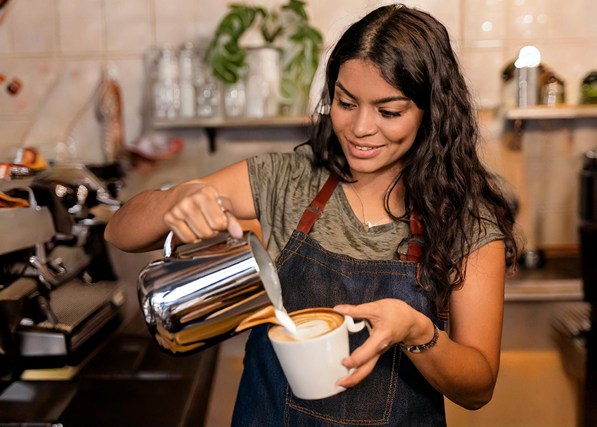 Pouring Latte