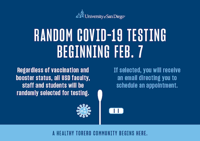 Campus Random Testing flyer