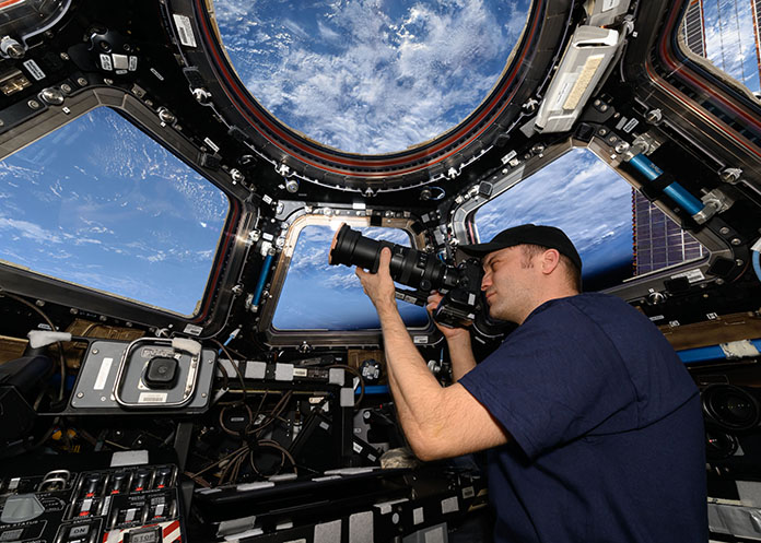 Matthew Dominick in space