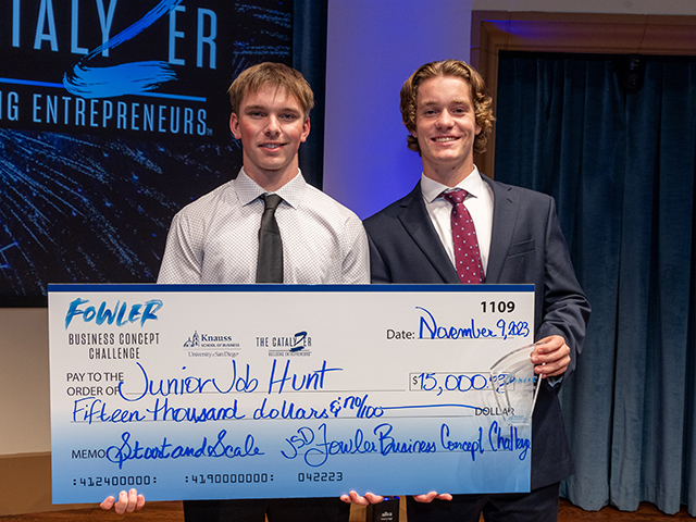 Winners of the 2023 Fowler Business Concept Challenge