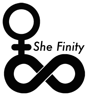 female and infinity symbols