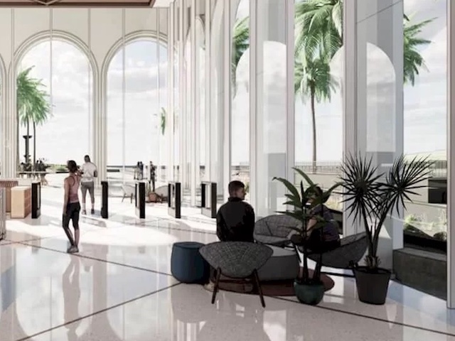 Illustration of Wellness Center lobby