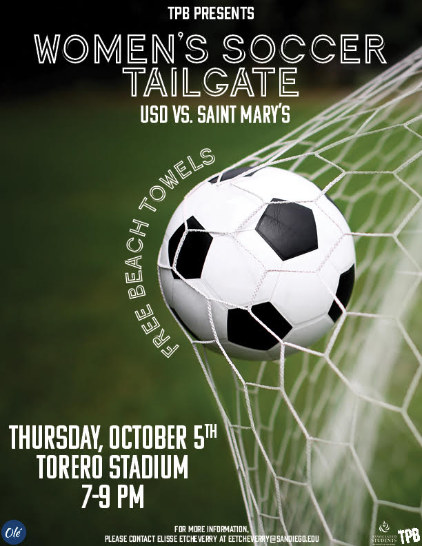 Women's Soccer Tailgate Flyer