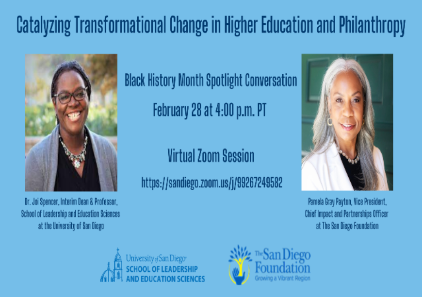 Catalyzing Transformational Change in Higher Education and Philanthropy