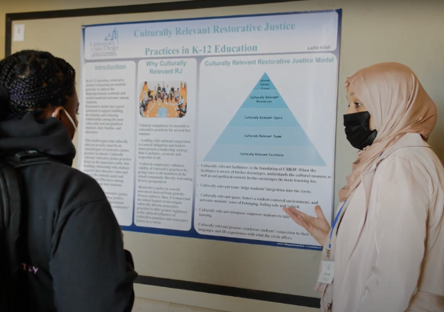 SOLES students presented their research at the 5th Annual Diversity, Inclusion, and Social Justice Excellence Showcase.