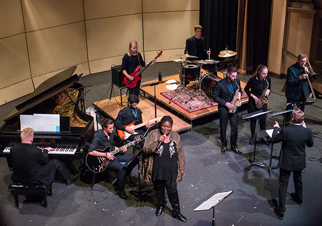 Jazz Ensemble in Performance