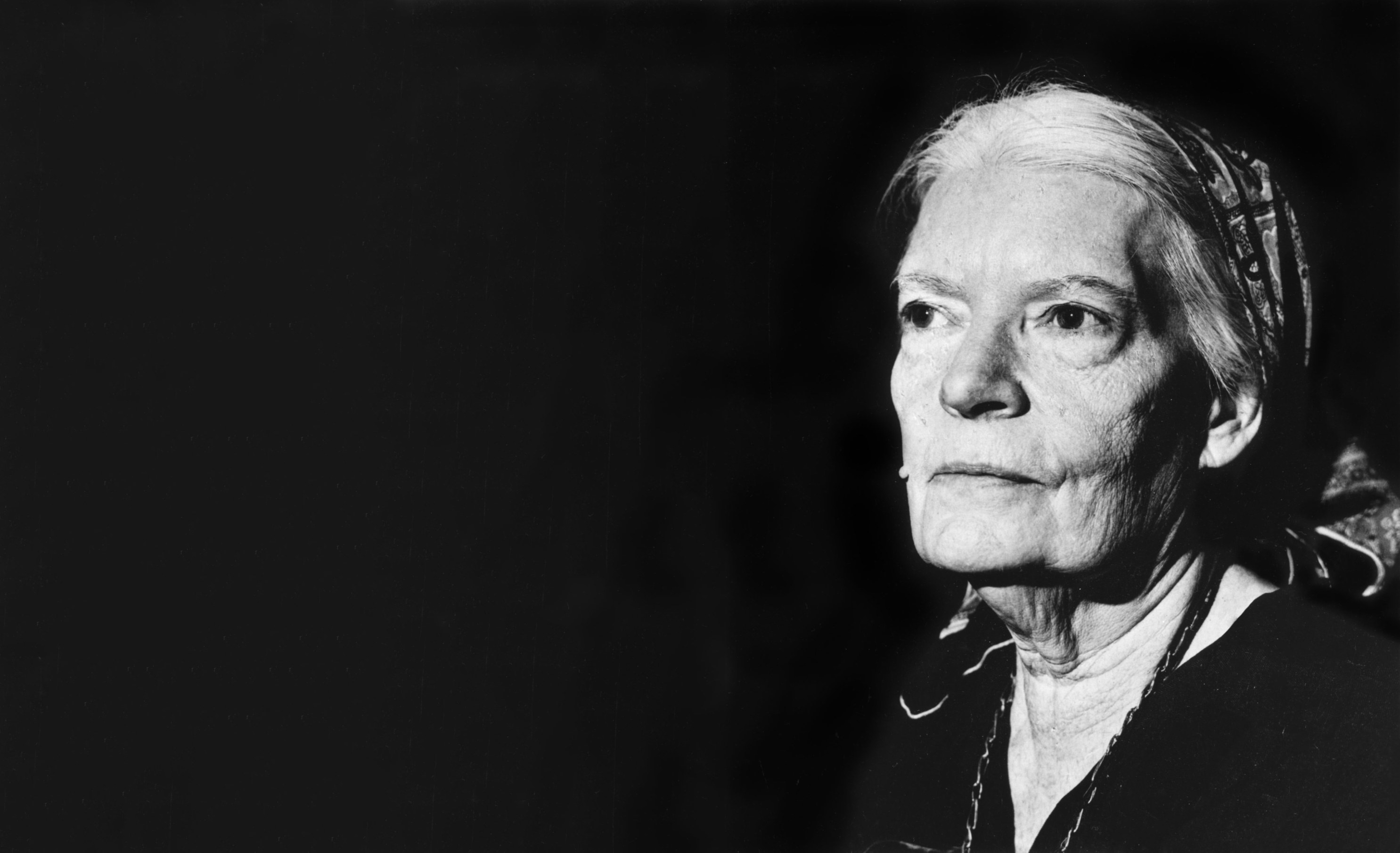 black and white image of Dorothy Day 