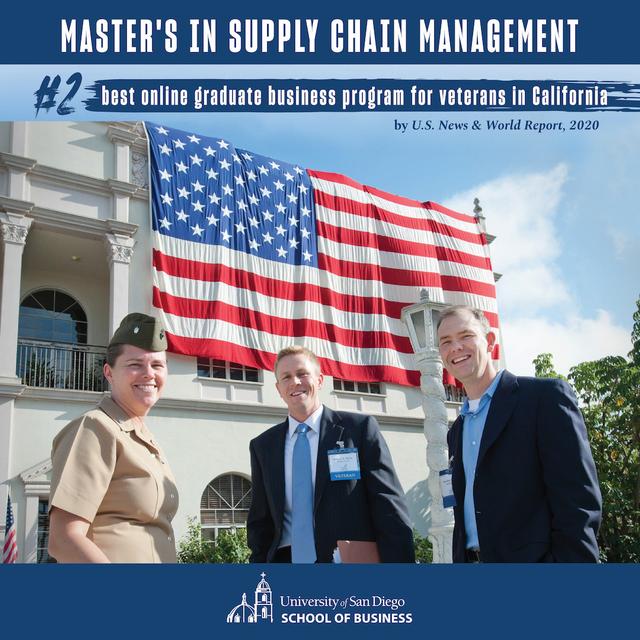 USD Master's in Supply Chain Management graduate students and veterans