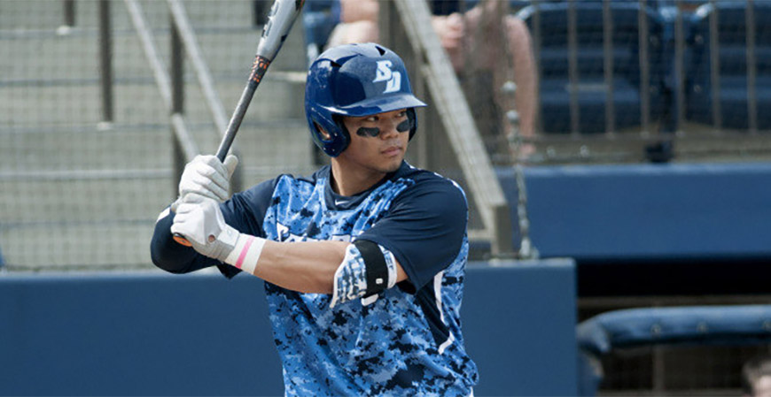 Former USD baseball standout (2012-14) and current Los Angeles Dodgers prospect Connor Joe is working his way back to playing after successfully battling testicular cancer this year.