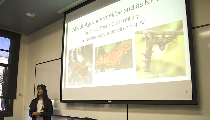 Sixty-four USD summer research students will present their work in a virtual format (Blackboard) at the third annual Summer Research Colloquium on Thursday, August 6.