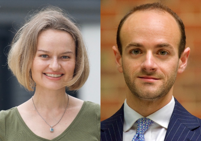 Natalie Jacewicz (left) and Adam Kern (right)