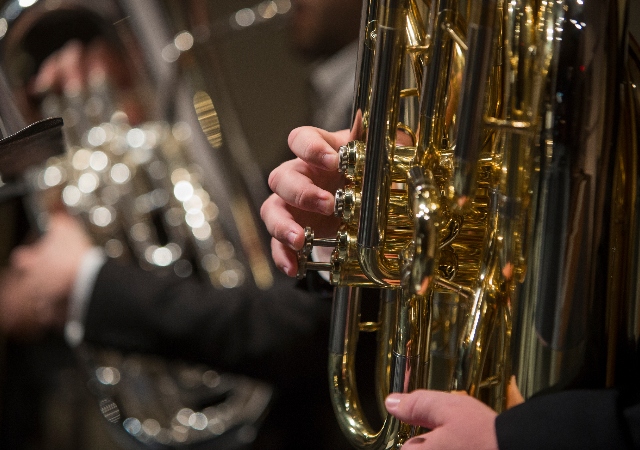 Close up of tuba