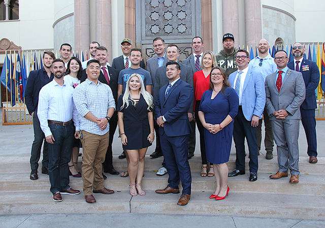 USD current and alumni for Veterans Day 2019 celebration