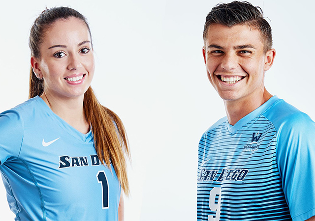 USD's 2019-20 Female and Male Athlete of the Year, Anna Newsome and Miguel Berry, are Class of 2020 graduates