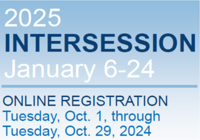 Intersession 2025 flier