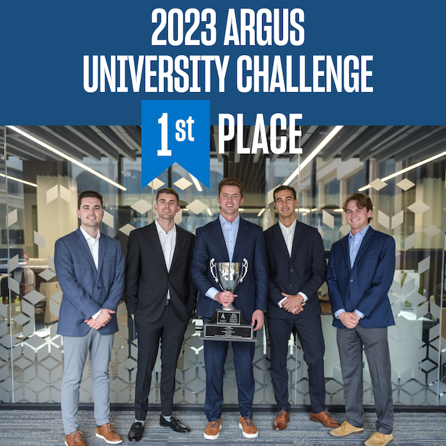 Knauss School of Business Real Estate Team Takes First Place in International ARGUS University Challenge Knauss School of Business Real Estate Team Takes First Place in International ARGUS University Challenge