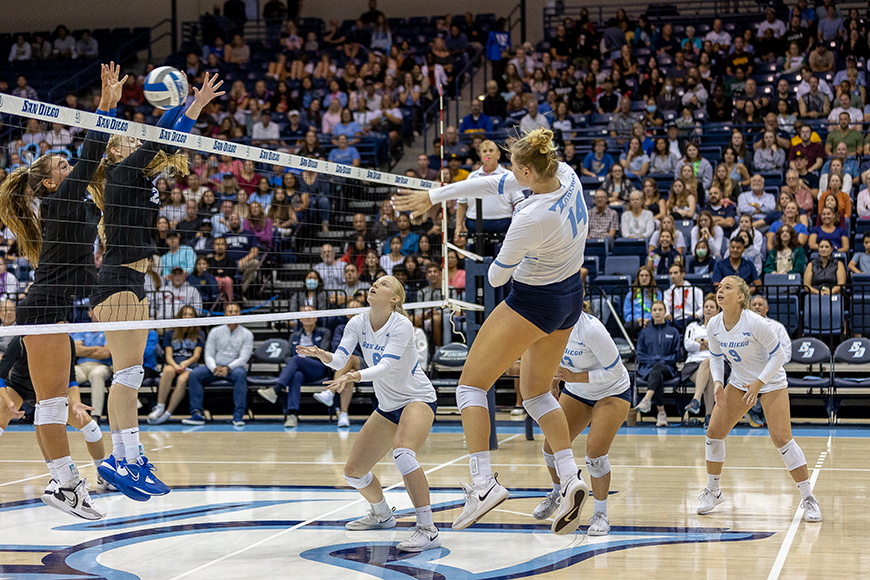 University of San Diego Women’s Volleyball team will host Northern Colorado in the opening round of the 2022 NCAA Women’s Volleyball Tournament at 7:30 pm on Thursday, Dec. 1 in the Jenny Craig Pavilion.