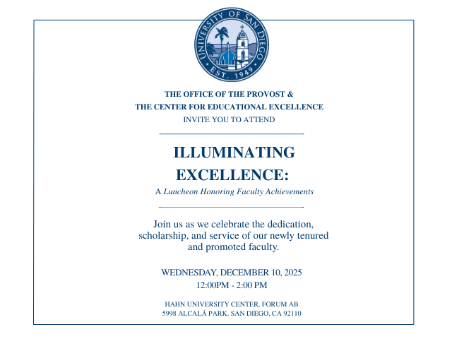 Illuminating Excellence: A Luncheon Honoring Faculty Achievements
