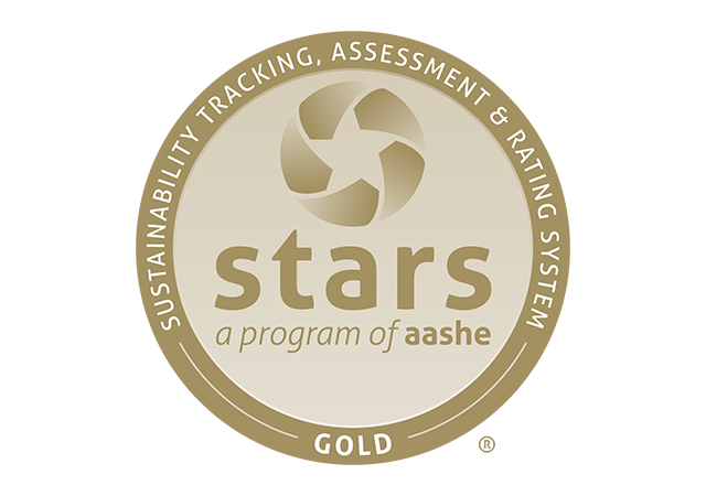 Gold rating logo from AASHE