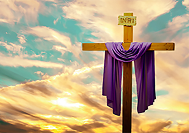 A cross against the sky