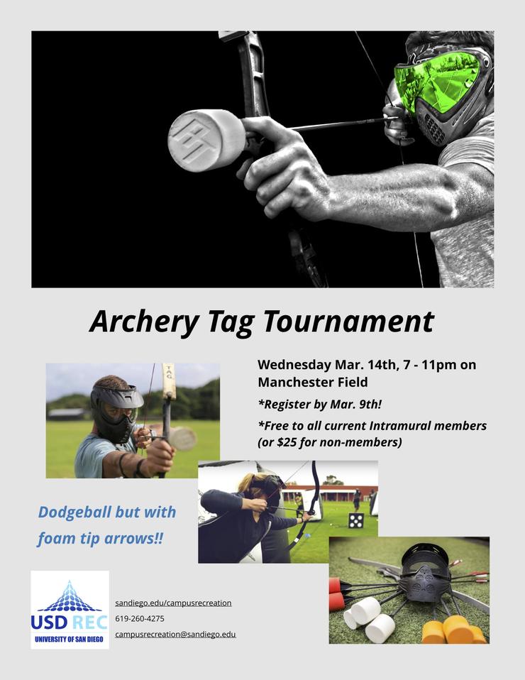 Campus Event Archery Tag Intramural Tournament USD News Center