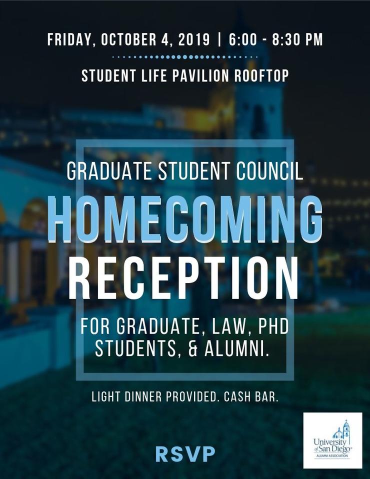 USD Graduate Student Life Homecoming Reception with Alumni Fyler