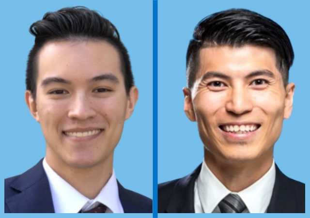 Larry Geist ’21 (JD) and Jacob Yang '19 (JD)